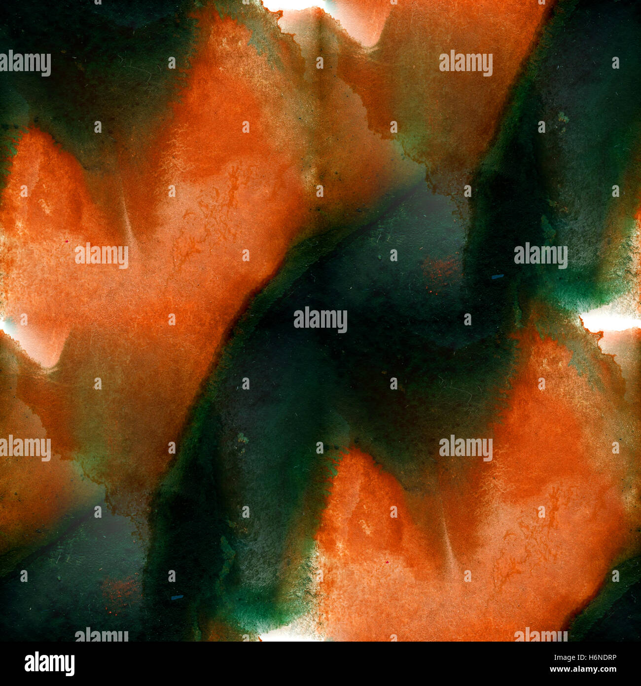 Motif de fond sans soudure. brun vert handmade aquarelle abstraite peint art main Banque D'Images