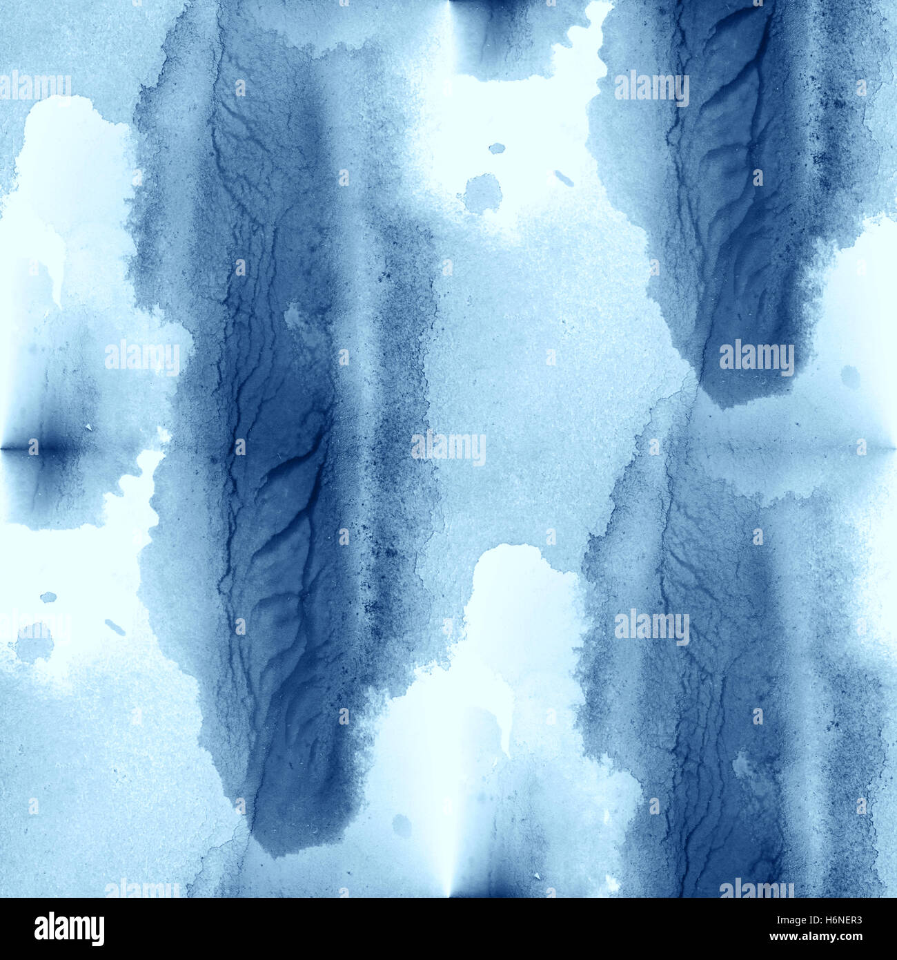 Motif de l'eau art couleurs vagues bleu résumé aquarelle seamless texture fond peint à la main Banque D'Images