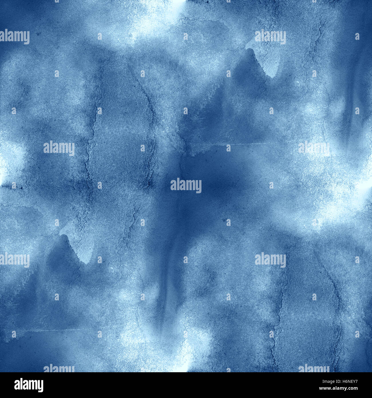 Modèle de vagues de la mer de l'eau coloré bleu résumé aquarelle seamless texture background art peint à la main Banque D'Images