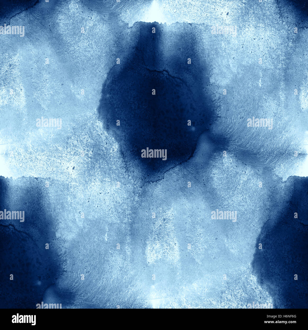 Motif coloré de l'eau bleu vagues art abstrait peinture aquarelle seamless texture fond peint à la main Banque D'Images
