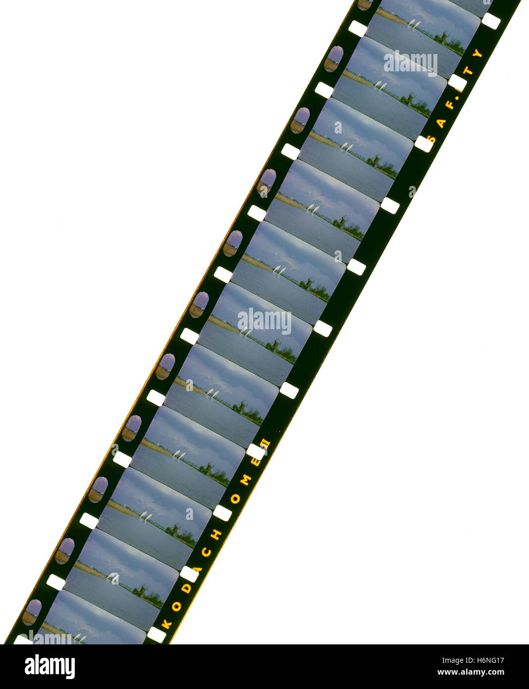 Section de film Ciné silencieux 16 mm de 1963 Banque D'Images