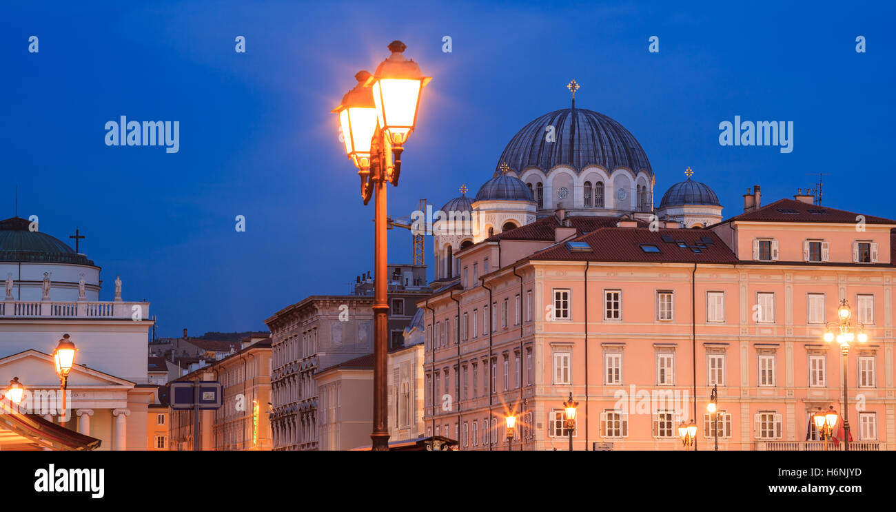 L'Église orthodoxe de Saint Spyridon et à Trieste, Italie Banque D'Images