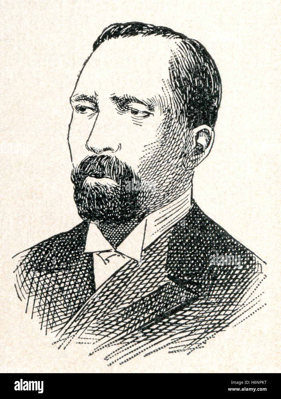 Ascensión Esquivel Ibarra, 1844 - 1923. Né à Nicaragua 17 Président du Costa Rica. Banque D'Images