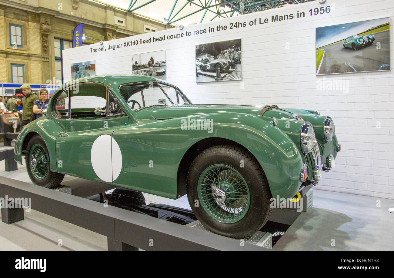 Jaguar XK140 Le Mans Racer Au Classic Car Show Alexander Palace Londres 2016 Banque D'Images