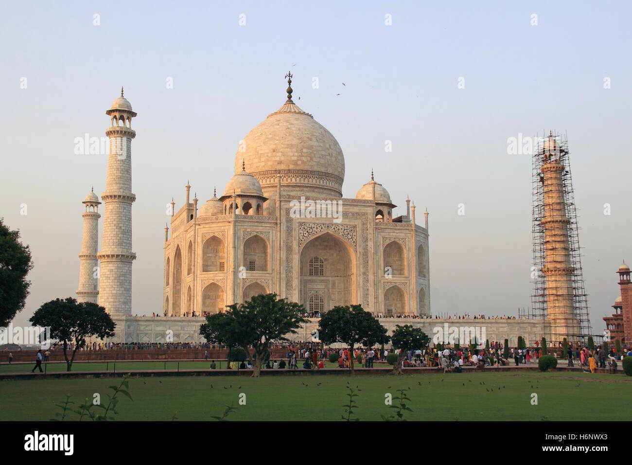 Tombe de Mumtaz Mahal et de Shah Jahan, le Taj Mahal, Agra, Uttar Pradesh, Inde, sous-continent indien, en Asie du Sud Banque D'Images