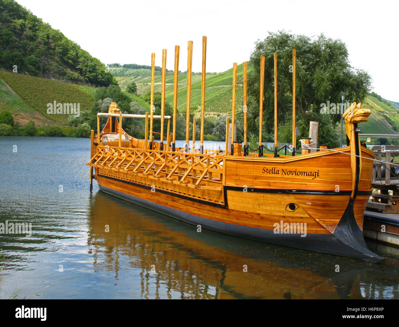 Replica,vin romain sur le bateau Banque D'Images