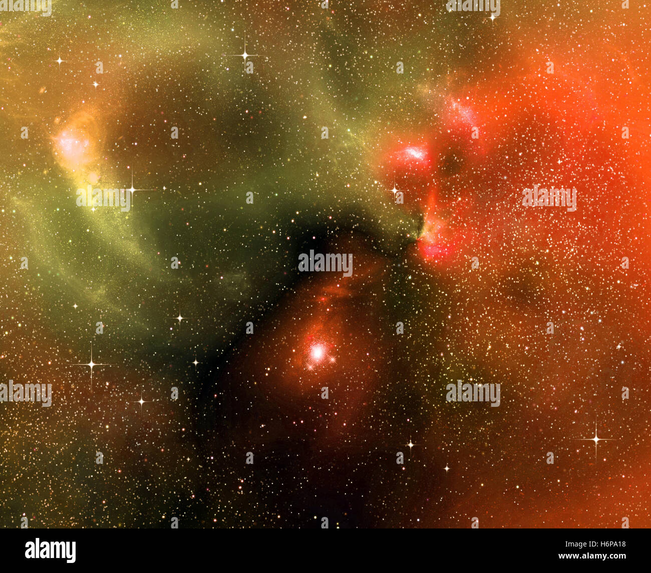 Nuage de nuit nuit de l'espace illustration du champ de gaz profond brillant lumineux étoiles Galaxie firmament astronomie extra-brillant d'astérisques Banque D'Images