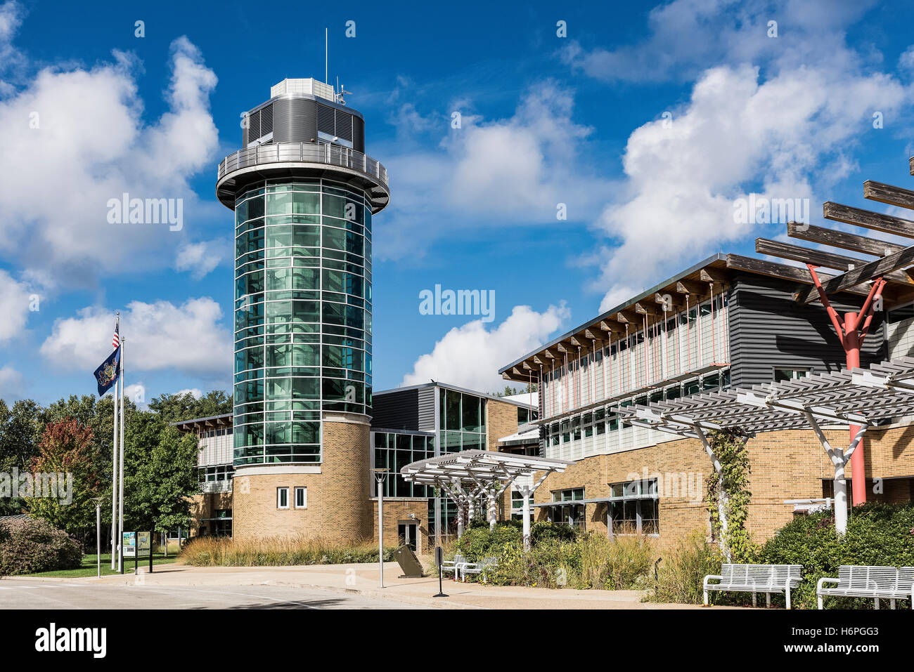 Tom Ridge Environmental Center at Presque Isle State Park, Erie, Pennsylvanie, USA. Banque D'Images