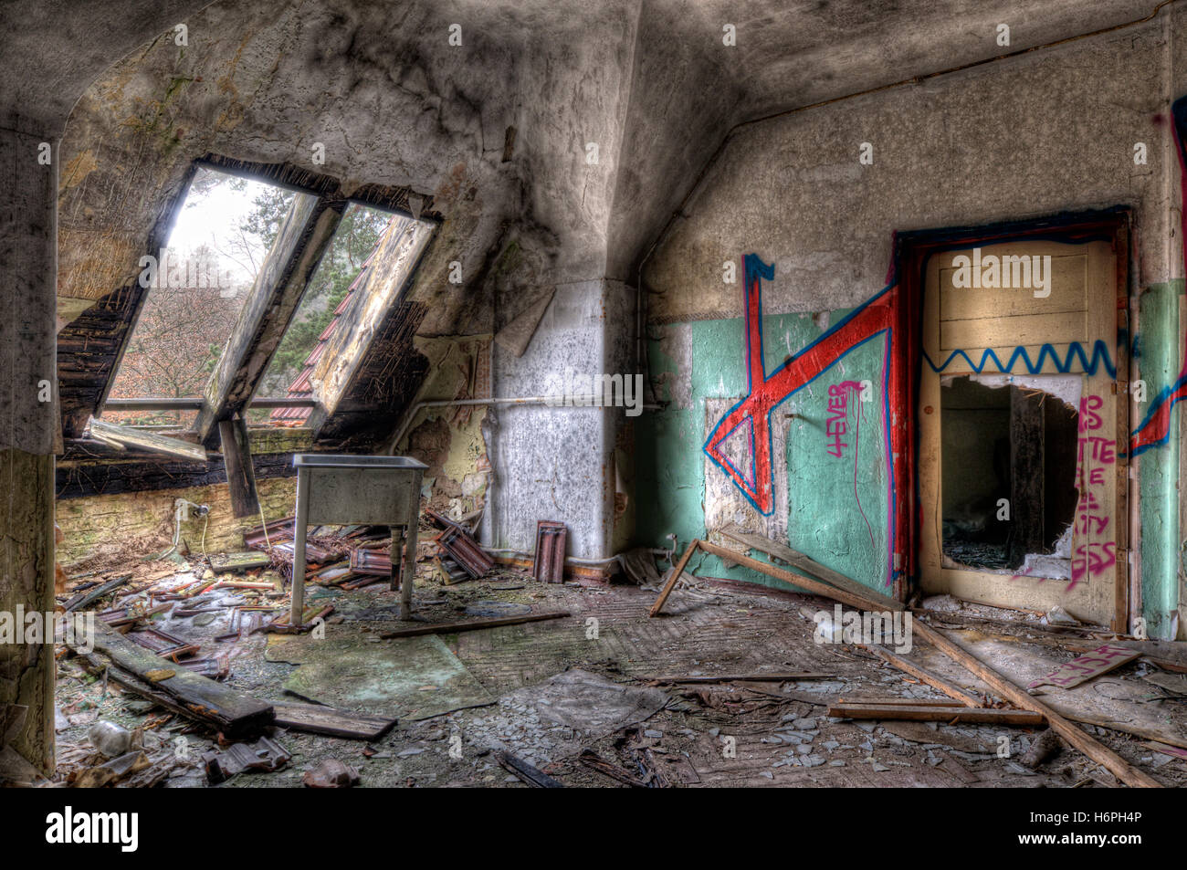 grand trou Banque D'Images