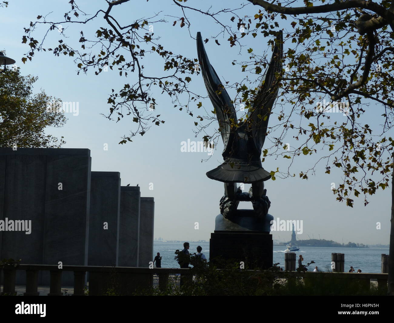 US Coast Guard Memorial, Battery Park, NEW YORK Banque D'Images