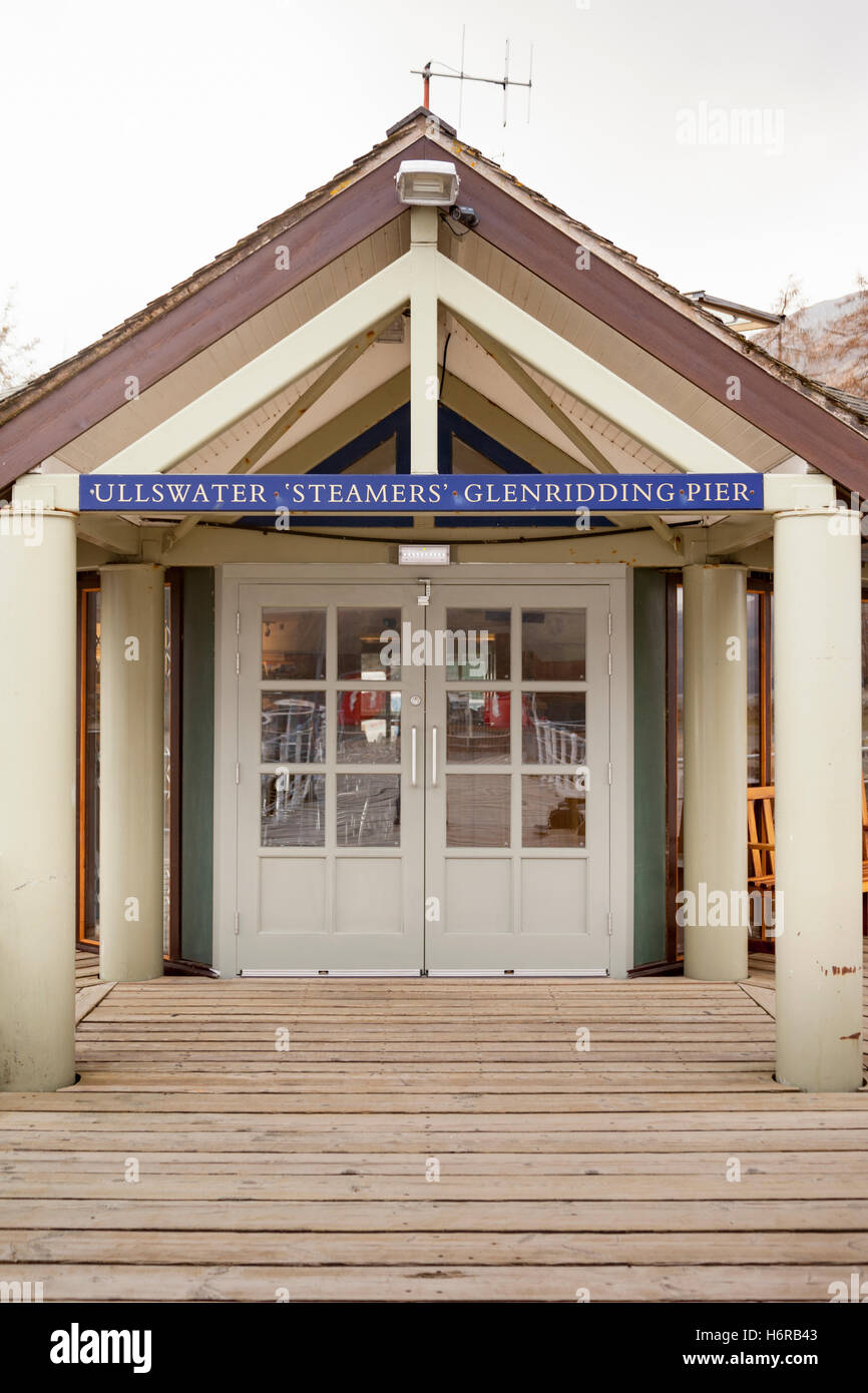 Ullswater Steamers Glenridding Pier, Shap, Lake District, Cumbria, Angleterre Banque D'Images