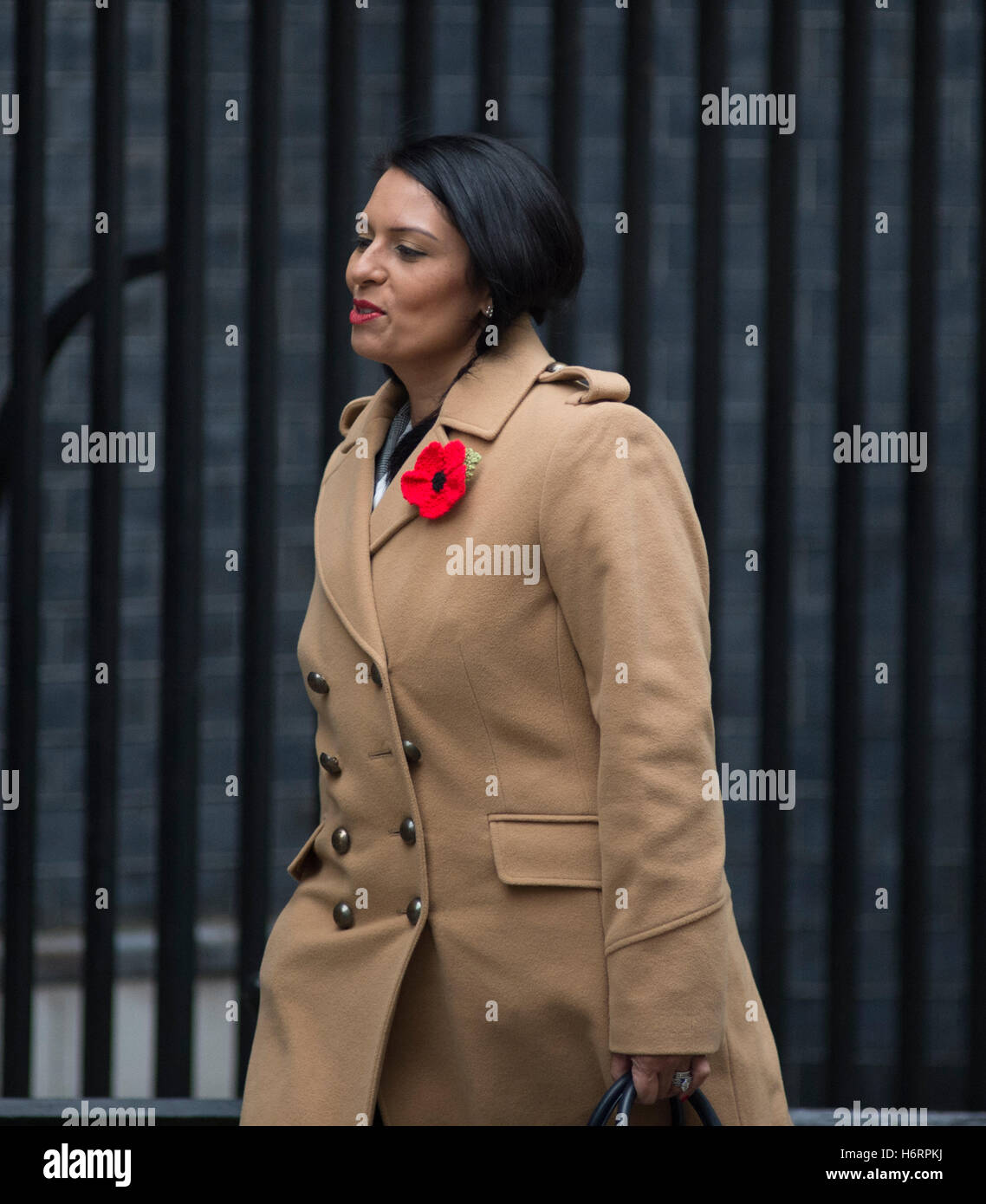 Downing Street, Londres, Royaume-Uni. 1er novembre 2016. Priti Patel, secrétaire d'État au développement international, assiste à la réunion hebdomadaire du cabinet à Downing Street. En novembre 2017, elle a démissionné de son poste de secrétaire d'État au développement international à la suite de divulgations dans les journaux. Crédit : Malcolm Park/Alay Live News. Banque D'Images Downing Street, Londres, Royaume-Uni. 1er novembre 2016. Priti Patel, secrétaire d'État au développement international, assiste à la réunion hebdomadaire du cabinet à Downing Street. En novembre 2017, elle a démissionné de son poste de secrétaire d'État au développement international à la suite de divulgations dans les journaux. Crédit : Malcolm Park/Alay Live News. Banque D'Images