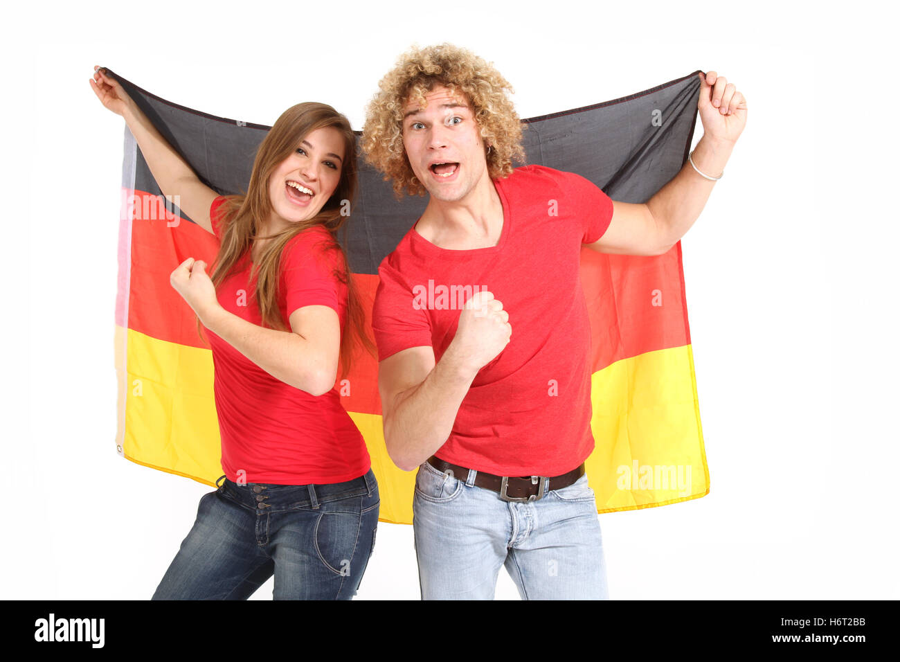 fans de l’Allemagne Banque D'Images