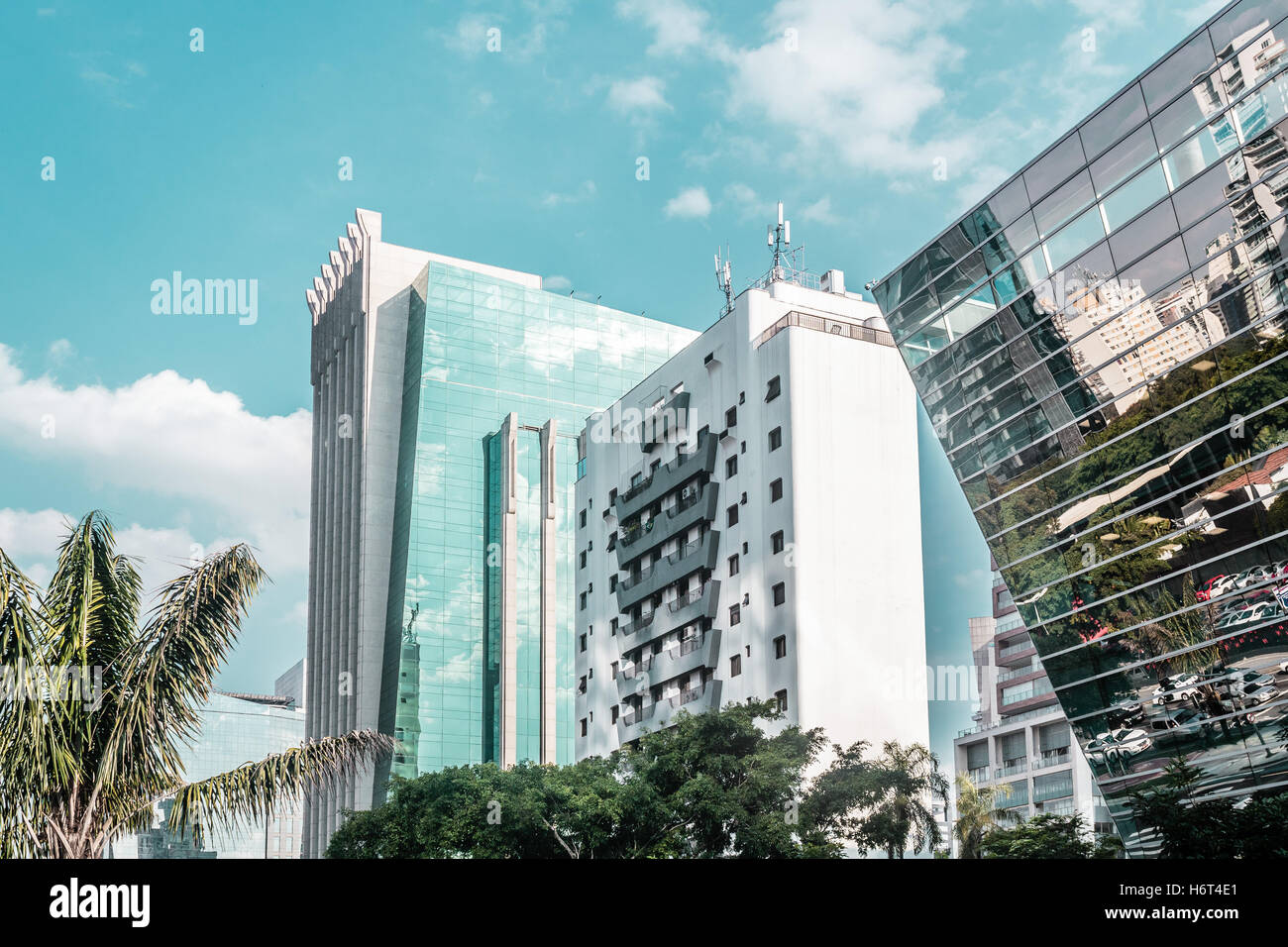 Photo de bâtiments et les rues de Sao Paulo, Brésil (Brasil) Banque D'Images