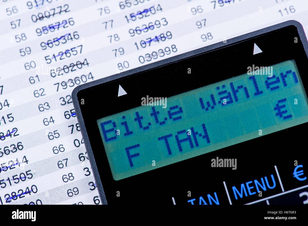 Tan - liste et tan generator Banque D'Images