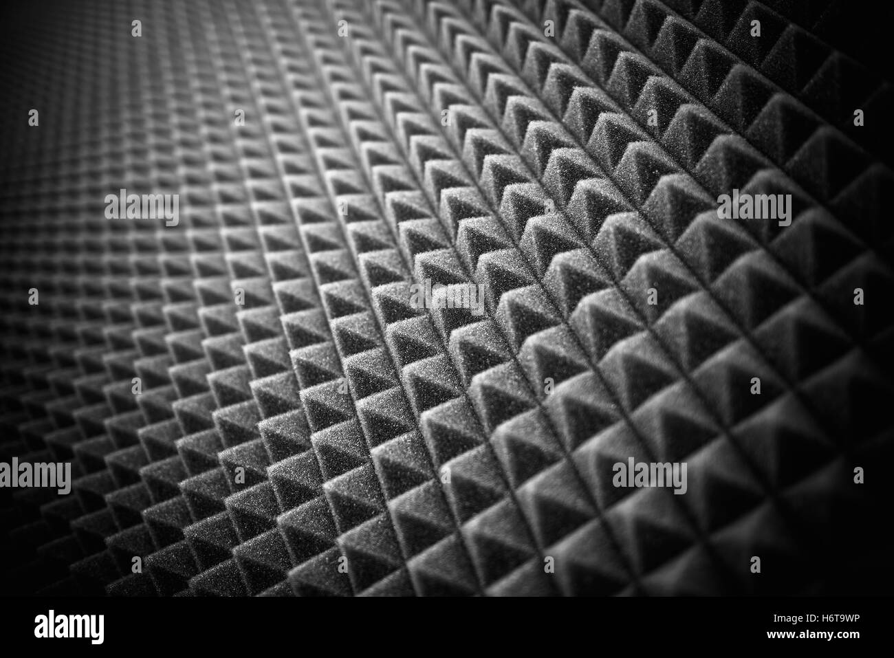Mousse acoustique Banque d'images noir et blanc - Alamy