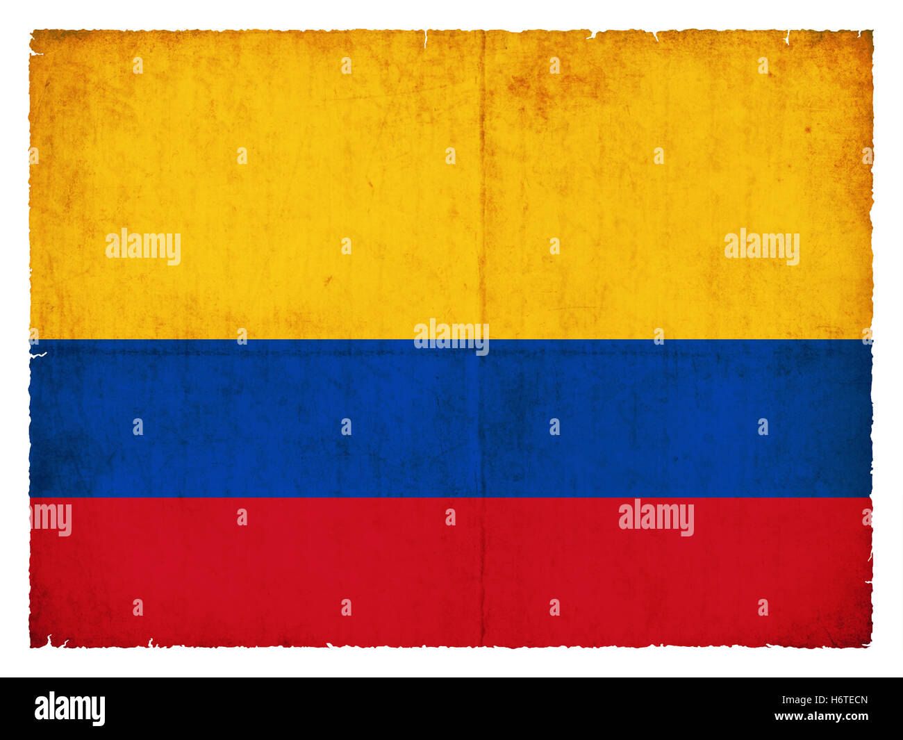 Grunge flag colombie Banque D'Images