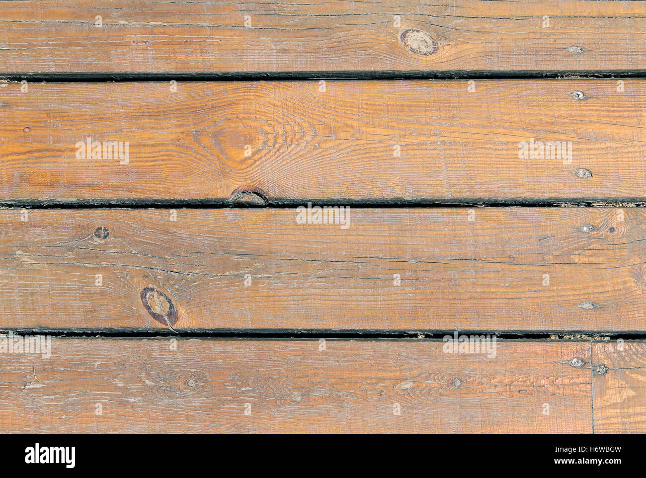 Près de la surface horizontale des bandes personne n'en bois toile fond texturé inégal grains textures granuleuses flooring Banque D'Images