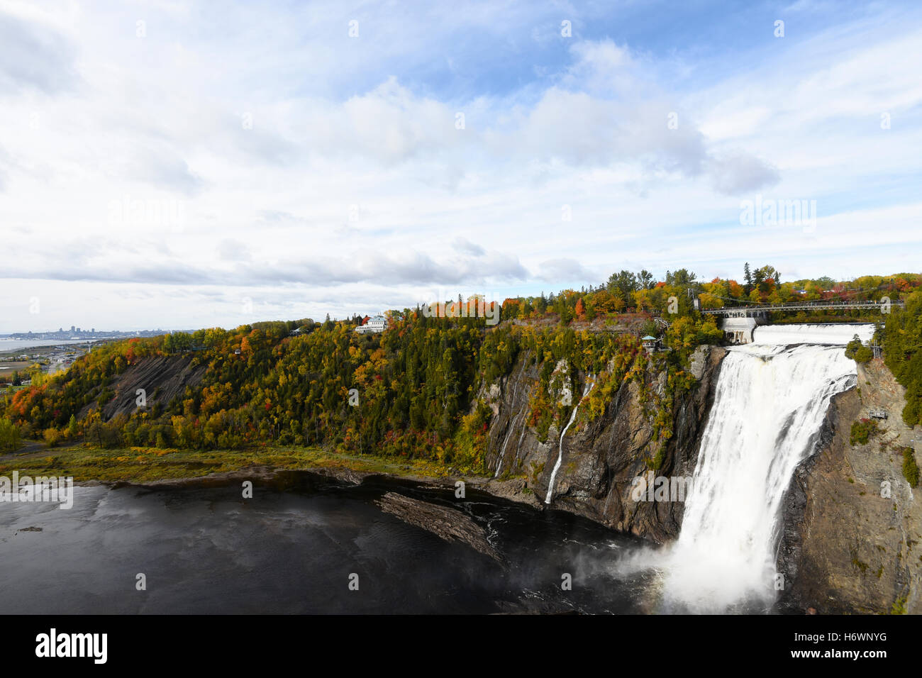 Chutes Montmorency - Québec - Canada Banque D'Images
