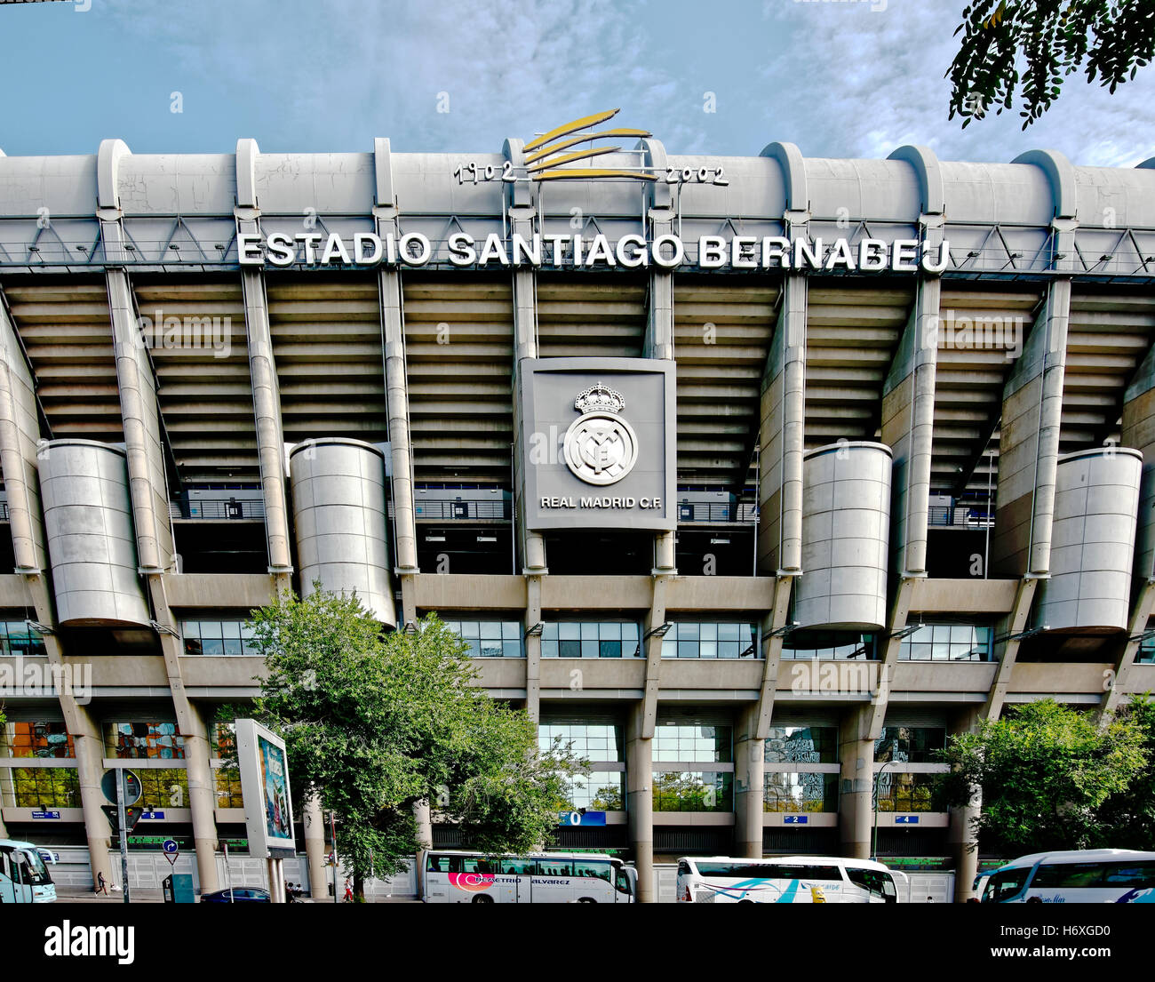 MADRID, ESPAGNE - 27 octobre 2016 : le stade de football Santiago Bernabeu du Real Madrid l'équipe. Banque D'Images