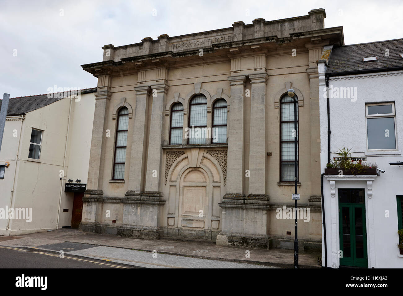 Masonic hall Cardiff Wales United Kingdom Banque D'Images