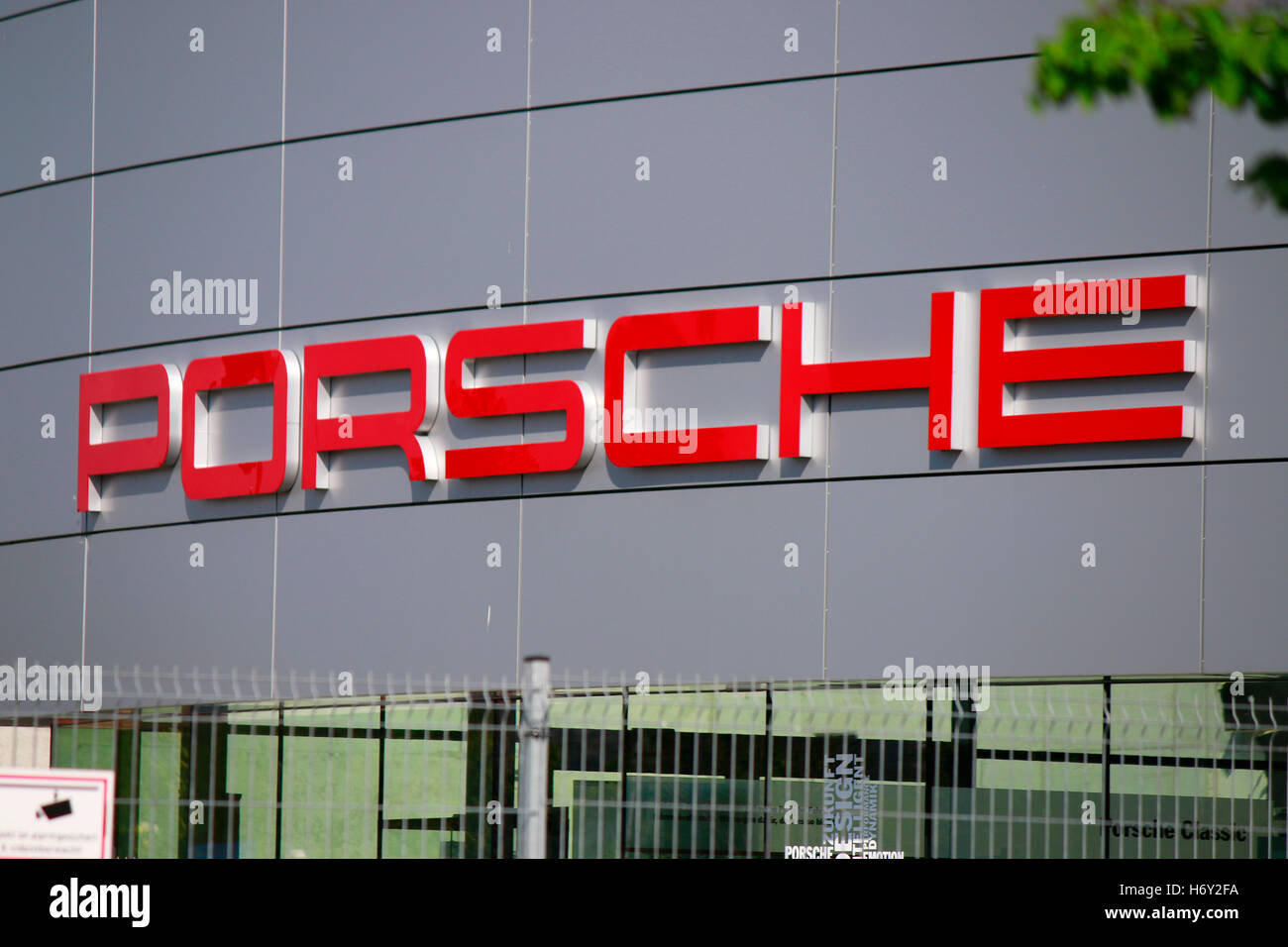 Logo der Marke "Porsche", Berlin. Banque D'Images