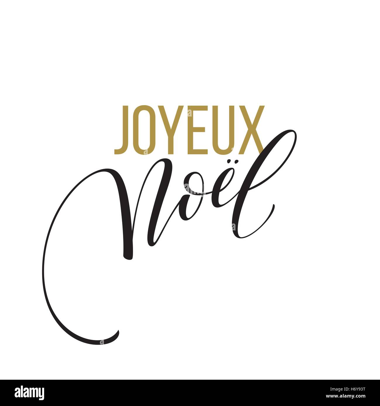 Modèle de carte de joyeux Noël avec les salutations en langue française. Joyeux noel. Illustration vecteur EPS10 Illustration de Vecteur