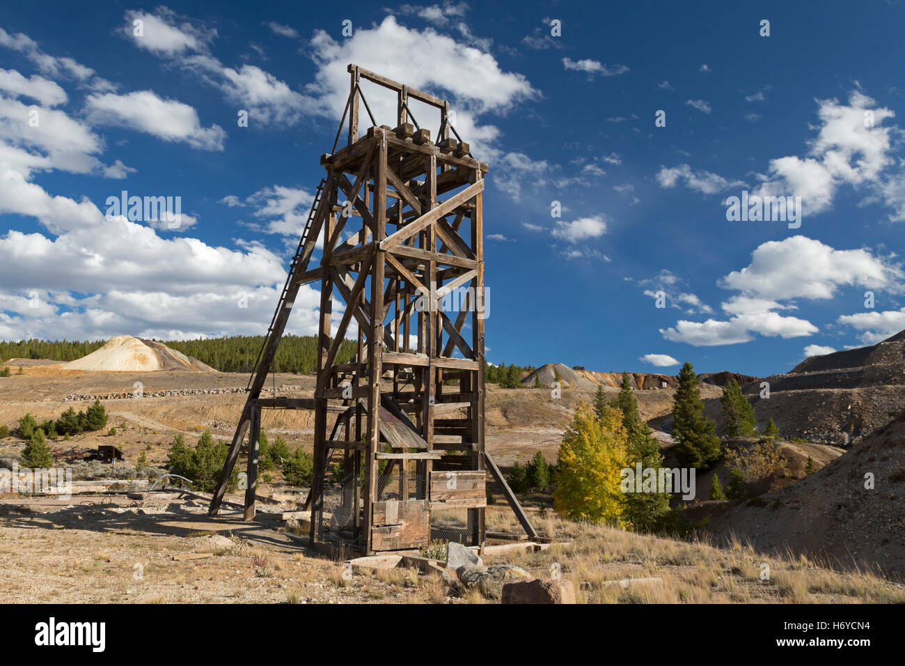 Leadville, Colorado - Site d'une grande bataille du travail en 1896 entre mineurs en grève et des gardes de l'entreprise. Banque D'Images