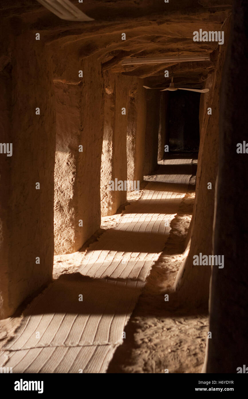 La mosquée à l'intérieur du Tombeau des Askia à Gao, Mali Banque D'Images