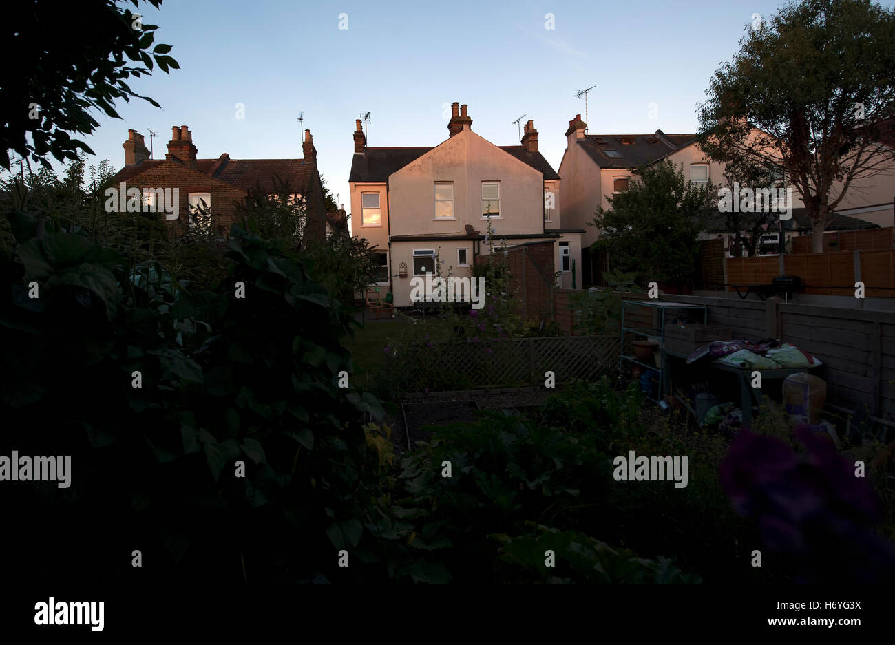 Soleil de l'après-midi, Leigh-on-Sea, Essex, Angleterre, Royaume-Uni Banque D'Images