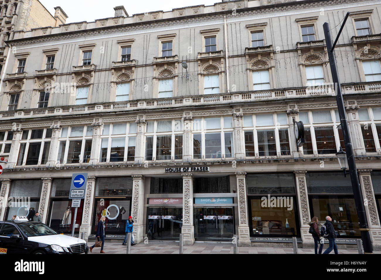 House of Fraser dans le vieux département howells Galles Cardiff Royaume Uni Banque D'Images