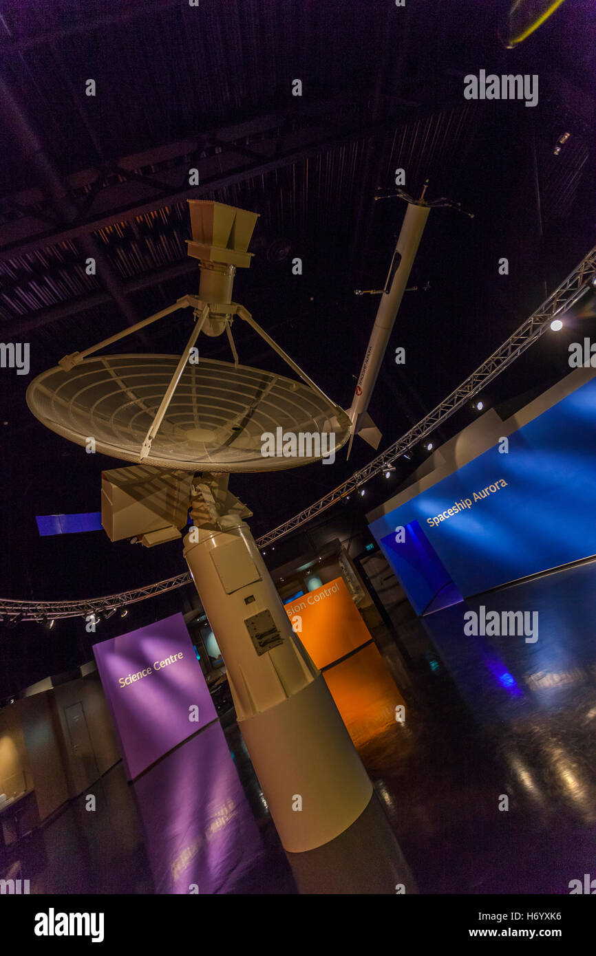 Norwegian Space Center à Andenes, Andoya, Norvège lance des roquettes dans l'atmosphère pour essayer de prédire les aurores boréales. Banque D'Images