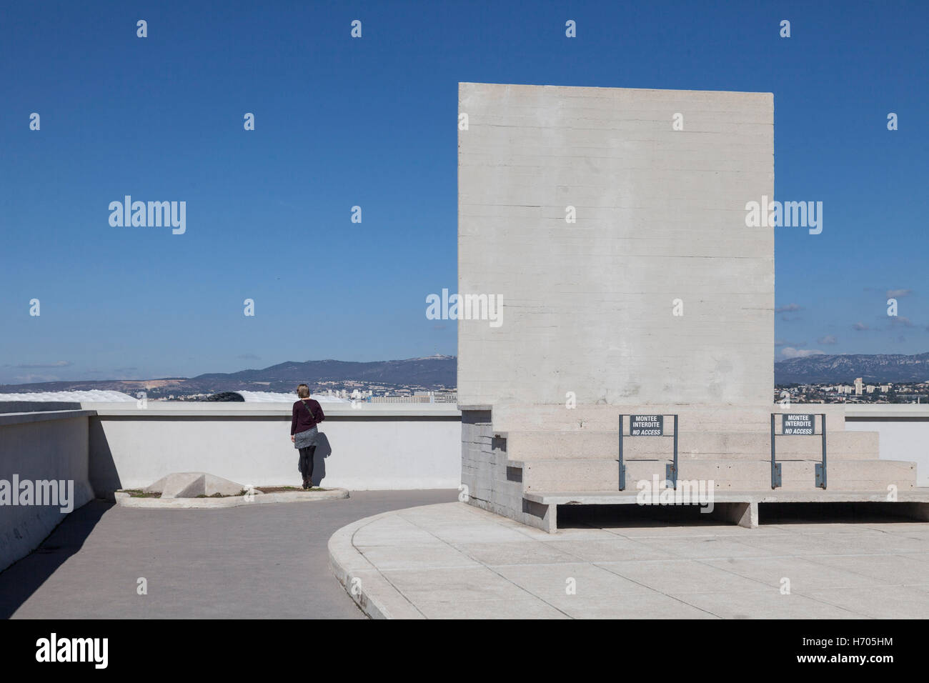 Unite d'habitation, Marseille, France, Architecte : Le Corbusier, 1952 Banque D'Images