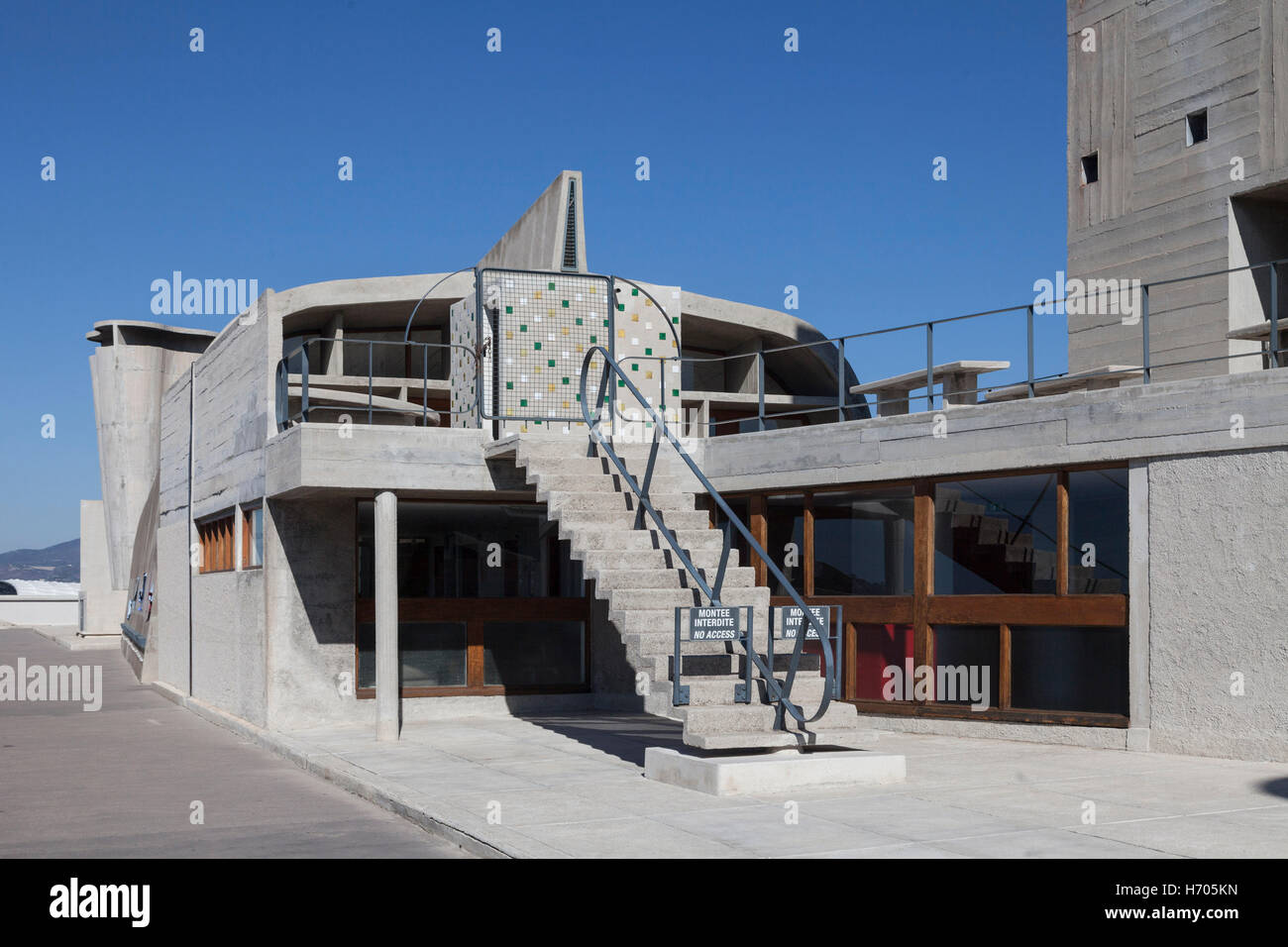 Unite d'habitation, Marseille, France, Architecte : Le Corbusier, 1952 Banque D'Images