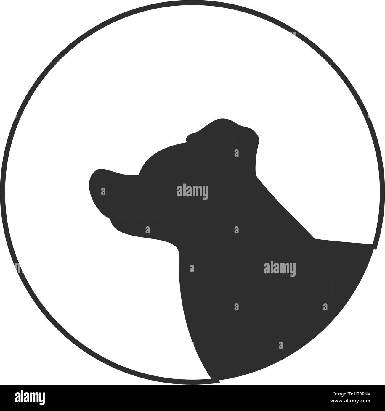 Silhouette d'une tête de chien border collie. Animaux de compagnie dans le style monochrome. Vector illustration Illustration de Vecteur Silhouette d'une tête de chien border collie. Animaux de compagnie dans le style monochrome. Vector illustration Illustration de Vecteur