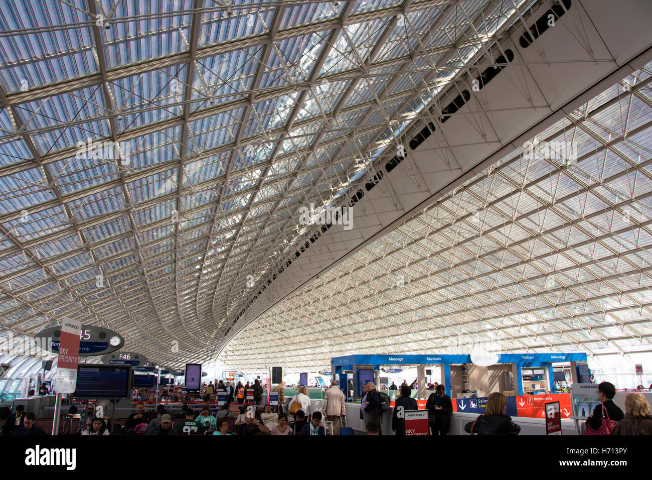 L'intérieur de l'aéroport d'orly Paris France Photo Stock - Alamy