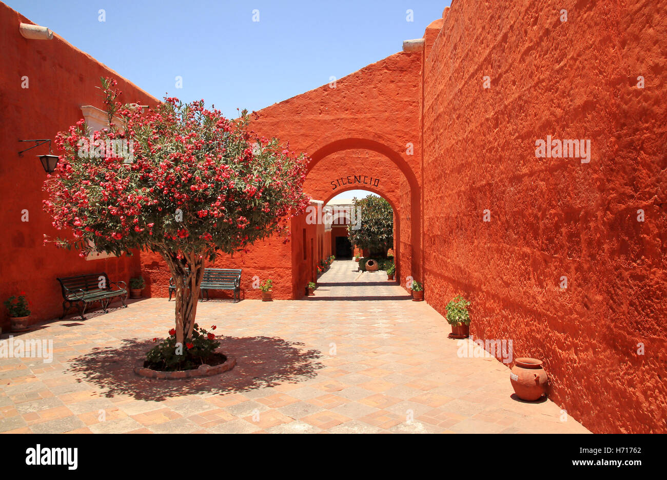 Le Monastère de Sainte Catherine (Santa Catalina), Arequipa, Pérou Banque D'Images