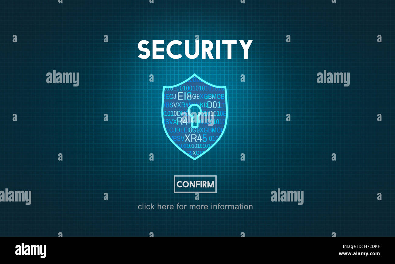 Protection des données sécurité sécurité Concept Banque D'Images