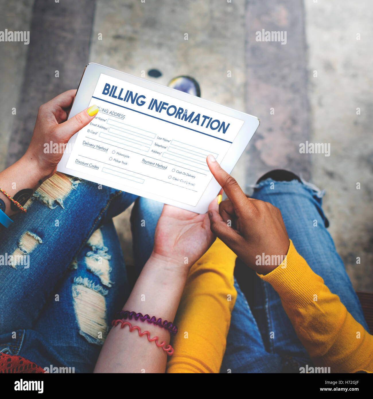 Facturation la facture sous forme d'information Concept Graphique Banque D'Images