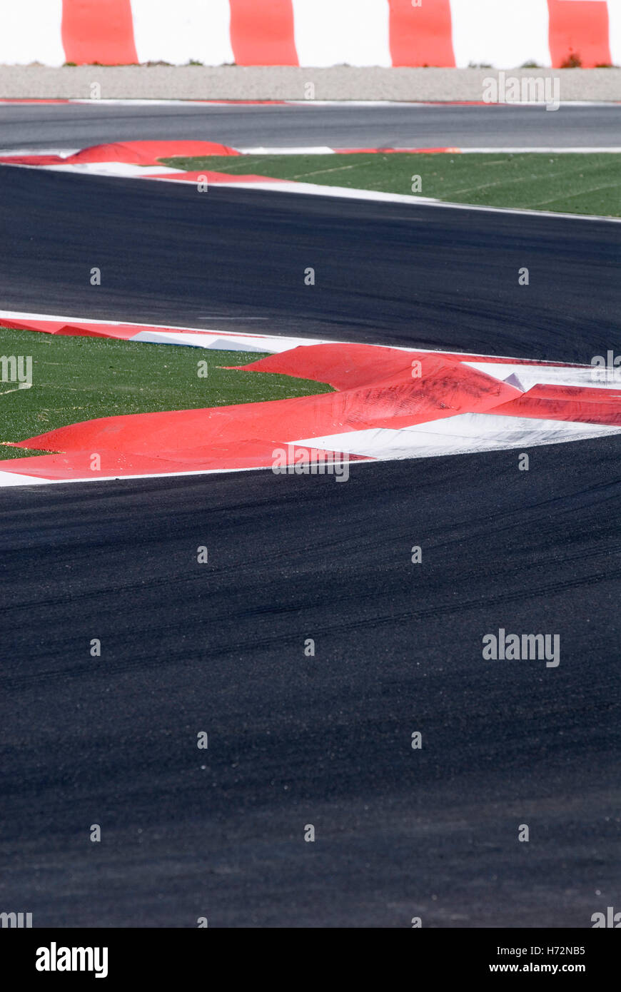 Coude du Circuit de Catalogne à Barcelone, Espagne, Europe Banque D'Images