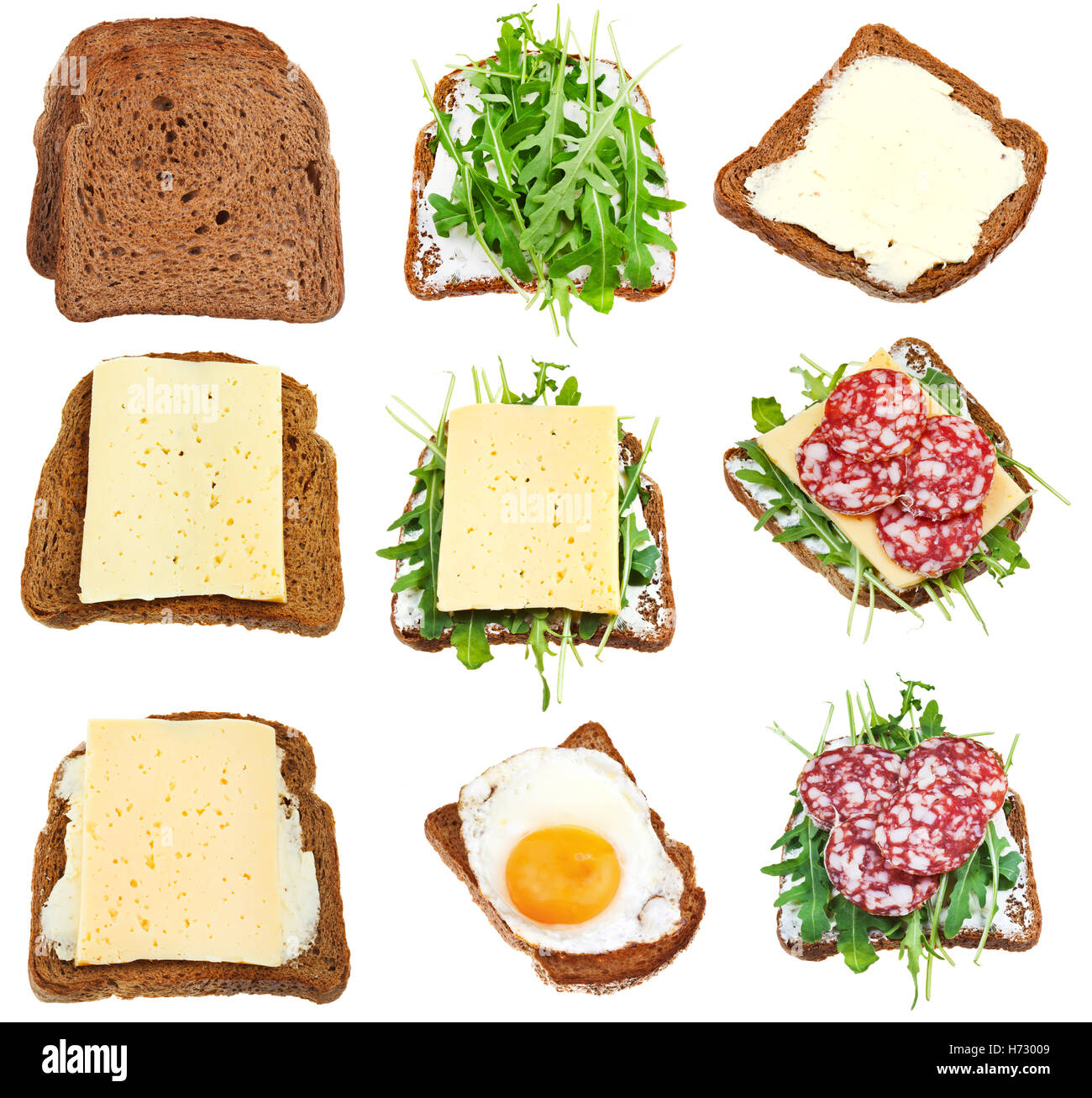 Aliment alimentaire isolé du pain brun brun brunette grain doux propagation de la cuisine cuisine cuisine cuisine faire bouillir la saucisse bouillante intuition Banque D'Images