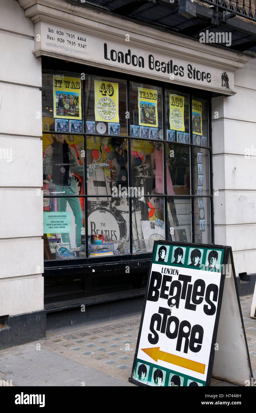 Magasin Beatles, Londres, Angleterre, Royaume-Uni, Europe Banque D'Images