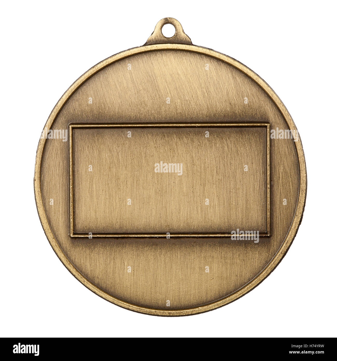 Médaille d'isolé sur fond blanc Banque D'Images