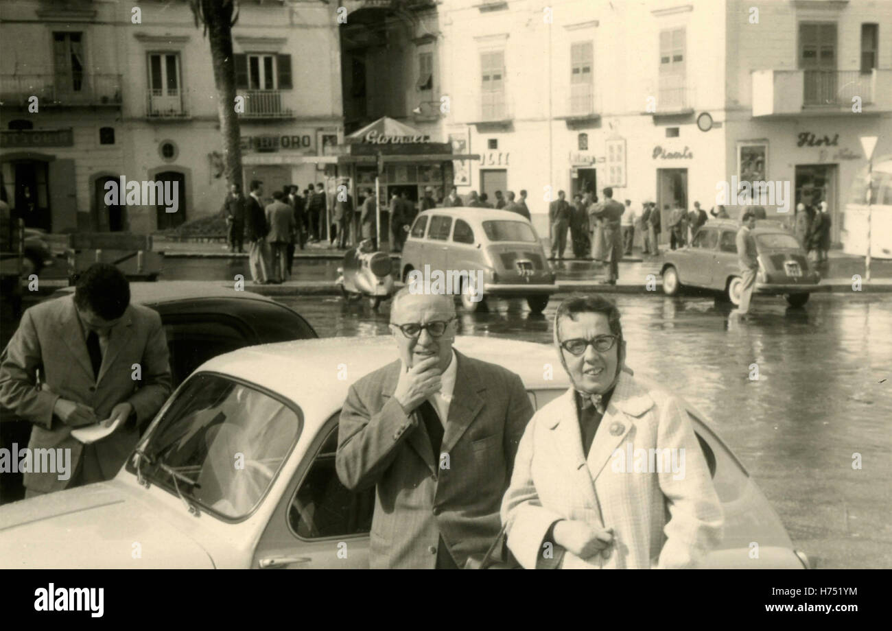 Les touristes à Gaeta, Italie Banque D'Images