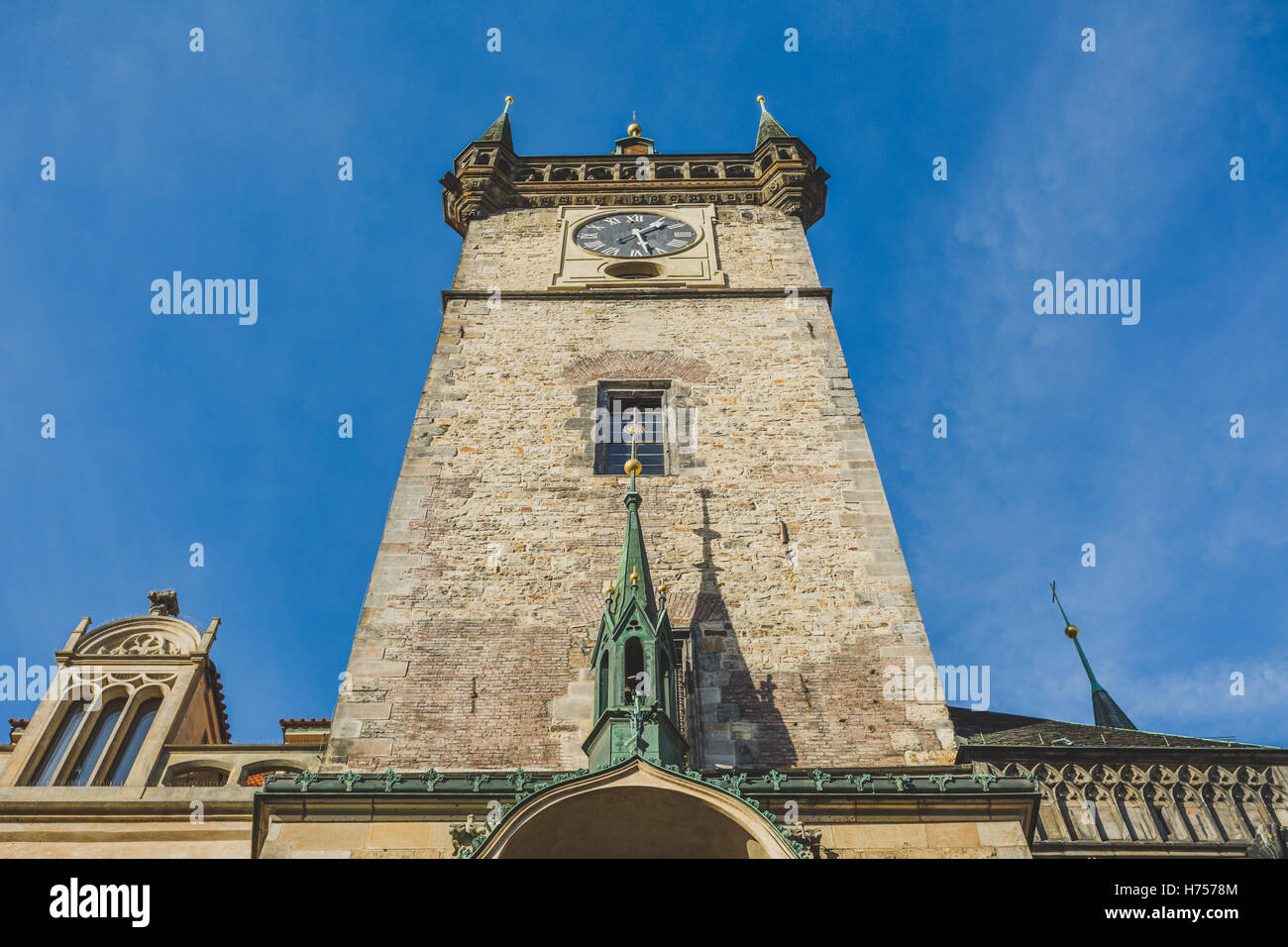 Tour de l'horloge à Prague Banque D'Images