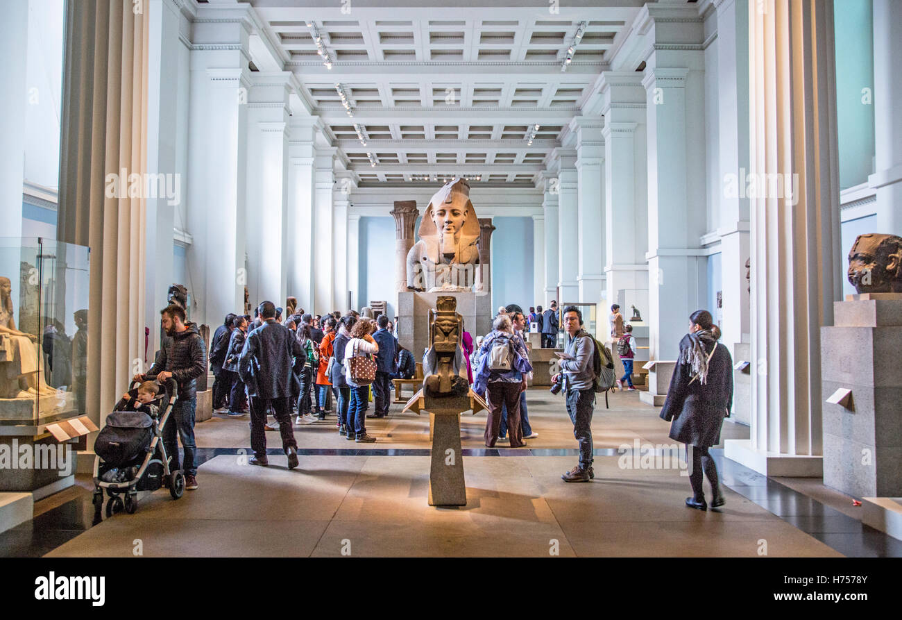 La Chambre Égyptienne au British Museum London UK Banque D'Images