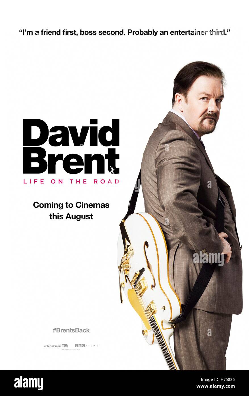 DATE DE SORTIE : Février 10, 2017 Title : David Brent : La vie sur la route STUDIO : BBC Films Réalisateur : Ricky Gervais PLOT : une équipe avec David Brent, l'ancienne star de la série TV britannique fictif Le Bureau (2001), maintenant qu'il s'imagine être une star du rock sur la route sur la photo : Ricky Gervais (l'Affiche l'image Crédit : c BBC Films/images/) Banque D'Images