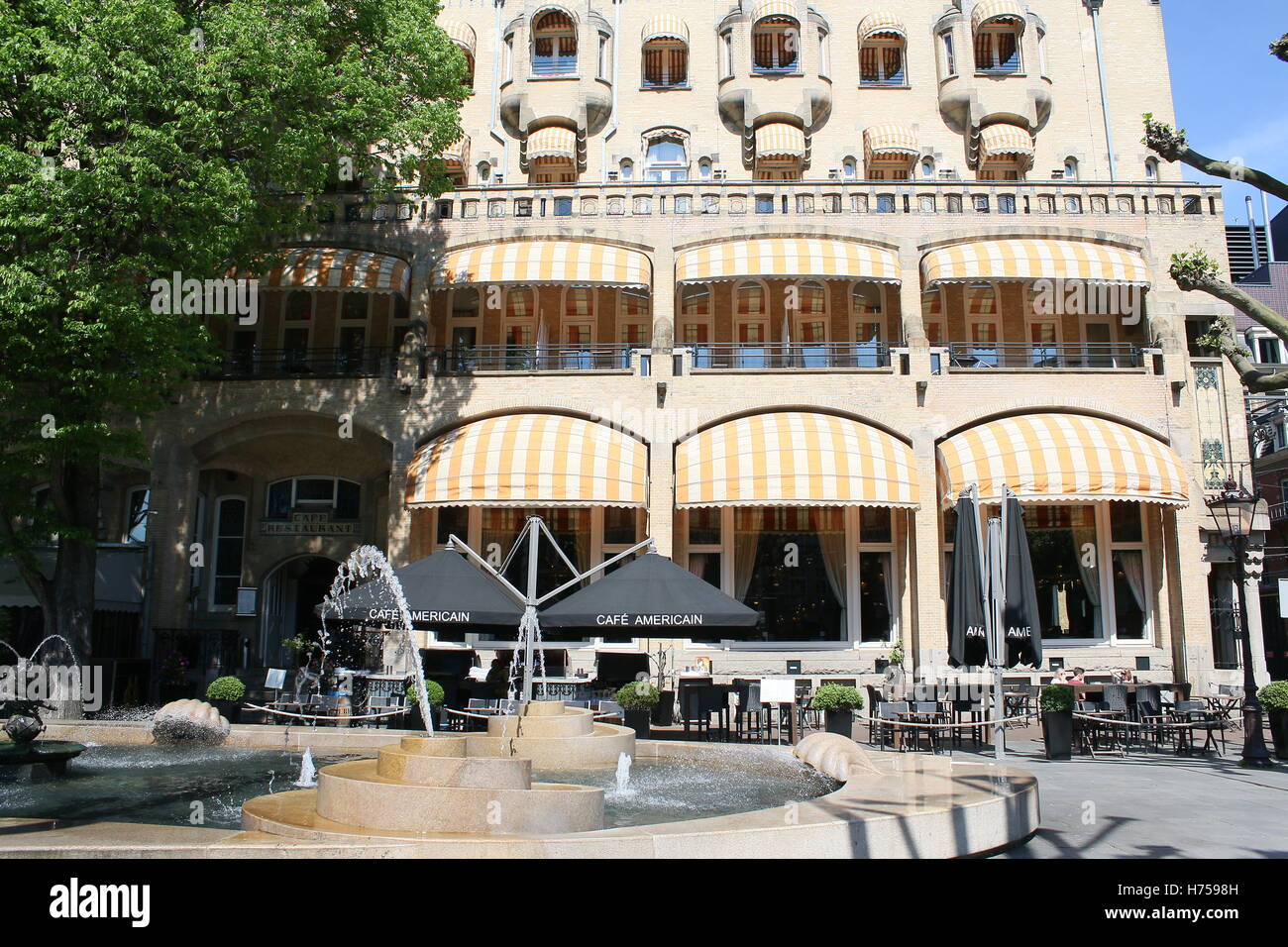 American Hotel - Hotel Americain, Leidseplein, Amsterdam, Pays-Bas. Banque D'Images