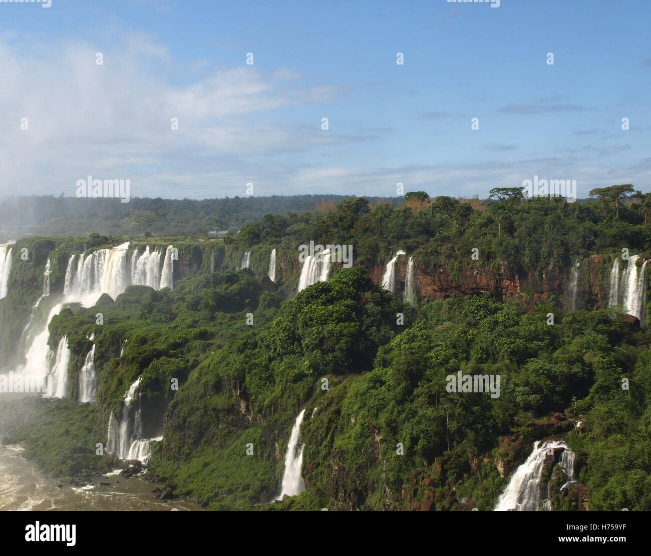 Iguassu Falls - UNESCO World Heritage Site - à la frontière du Brésil, l'Argentine et le Paraguay Banque D'Images