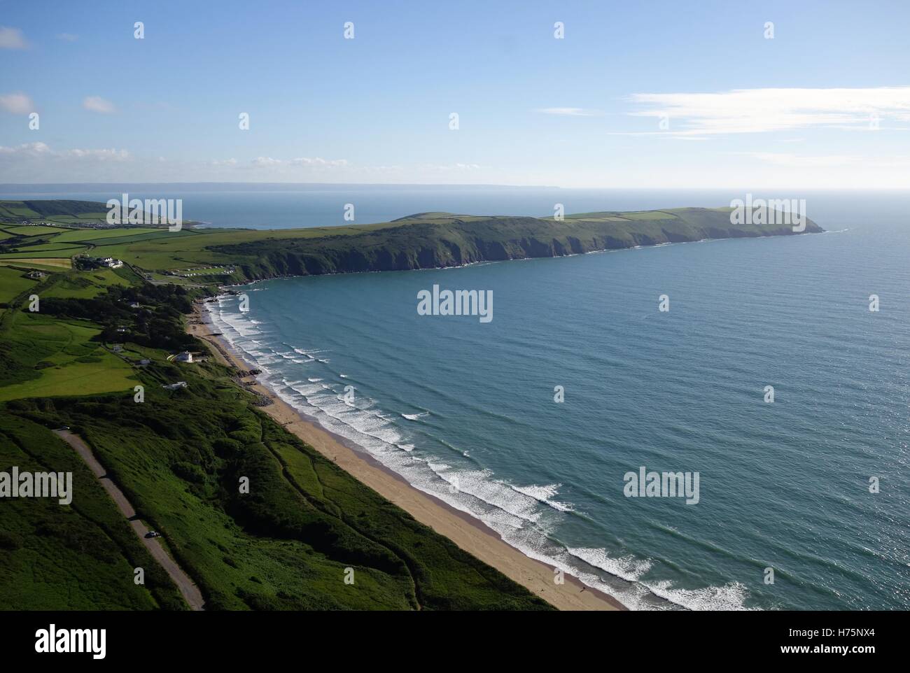 Putsborough Head près de North Devon Woolacombe Banque D'Images